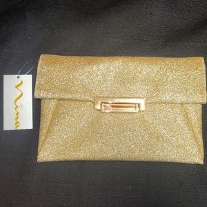 NWT Nina Sparkle Evening Clutch with Chain Strap